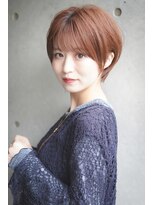 カライングドゥ(ing deux)&nbsp;大人可愛い20代30代40代黒髪前下がりショートボブ丸みショート◎