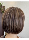 ボブ×丸みショート