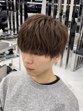 メンズヘアセンス 渋谷(MEN'S HAIR SENSE) センターパート/アッシュブラック/ハイライト/ウルフマッシュ