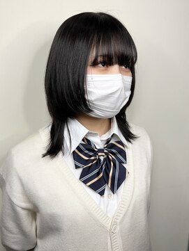 グラッド(GLAD.) ショートウルフカットミディアムウルフ顔まわりレイヤーカット