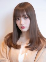 シアーカラー/セミディ/韓国ヘア/顔周り/透明感/くびれヘア/26