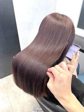 サロウィン 池袋(SALOWIN) ディープラベンダー × 髪質改善 × 美髪縮毛矯正 #223