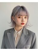 デザインカラーレイヤーカットオリーブベージュ
