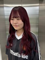 ジルスタジオ(JILL STUDIO)&nbsp;JILL STUDIO 韓国×チェリーレッド×レイヤーロング