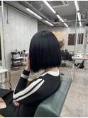切りっぱなしボブ