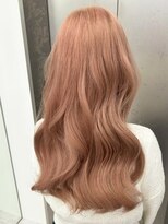 ビューナゴヤ 名駅(VIEW NAGOYA)&nbsp;レイヤーカット/学割/ブリーチ/コーラルピンク/透明感カラー