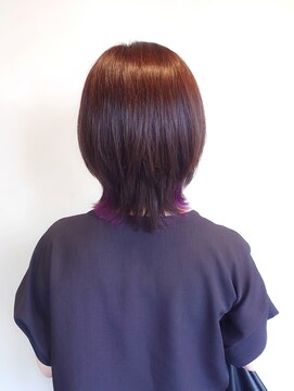 ラトリエコンタン(L´atelier Content) 30代40代50代おすすめ　大人クビレスタイル×インナーカラー