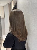 ブリーチなしオリーブカラー