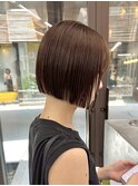 似合わせカット ボブヘア 縮毛矯正 ミニボブ 切りっぱなしボブ