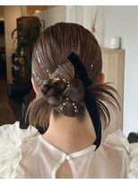 アパートメントヘアー&nbsp;佐賀/ヘアセット/ヘアアレンジ/結婚式/二次会/成人式/リボン