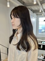 ヌープヘアーアイス(NUUP.hair ici)&nbsp;大人可愛い後れ毛カット艶髪春カラー似合わせロングレイヤー