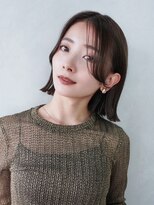 アイティーバイアルバム 松戸店(IT by ALBUM) ボブショートグレージュ前髪前髪カット韓国ヘア_F30575