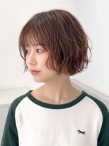 スイ(suiw)&nbsp;面長◎ミニボブパーマ丸顔○【suiw】昭和町/天王寺/阿倍野