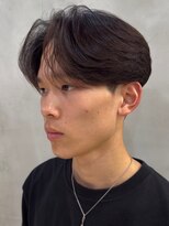 ニコトウキョウ 新宿(nico TOKYO)&nbsp;メンズセンターパートウルフセンターパートニュアンスパーマ襟足
