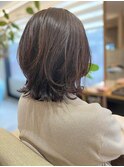 本八幡×レイヤーボブ×ミディアム×暗髪