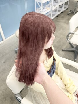 アイシー 表参道(ICY) ブリーチありダブルカラーコーラルピンク♪