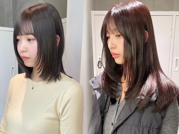 オーレン 横浜(oren)の写真/似合わせ・小顔カットはお任せ下さい！顔周りや前髪カット、レイヤーカットでトレンドの韓国ヘアに♪[横浜]
