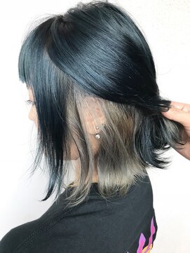 オーティティ(O-TETE) O-tete ネイビーブルーインナーパールベージュビフォーアフター