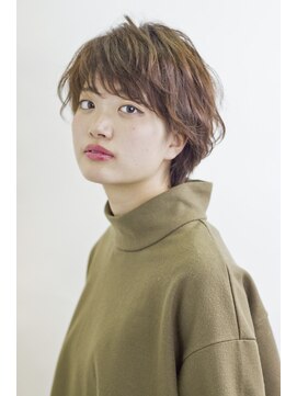 アミィヘアー(Ami Hair) ゆるウェーブショート×シナモンブラウン