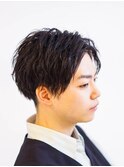 似合わせカット/イメチェン/波巻きパーマ/前下がりマッシュ