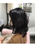 ふんわり癖毛ミディアム