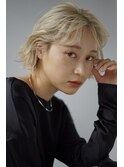 ハイトーン×切りっぱなしボブ