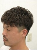 ゆるふわツーブロックパーマ