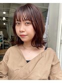 20代30代◎/くびれボブ/カラー/前髪