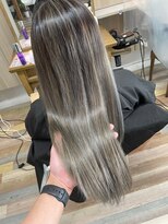 ライズ バイ レボ 柏店(RISE by REVO)&nbsp;ボブ/カーキグレージュ/大人かわいい/フェザーバング