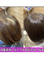 ヘアーメイク トレコローリ(hair make trecolori) 【trecolori 津田沼】白髪染めじゃない白髪ボカシ大人スタイル