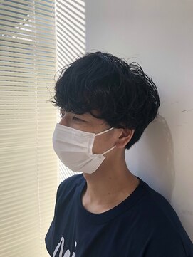 ネオリーブギンザ 銀座店(Neolive GINZA) 直毛男子必見のツーブロック　マッシュパーマ