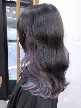 リッカ(RICCA) 【インナーカラー】ダークグレージュ×ピンクシルバー♪