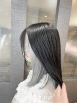 リオリス ヘア サロン(Rioris hair salon)&nbsp;ミディアムヘア×ハイトーンインナーカラー