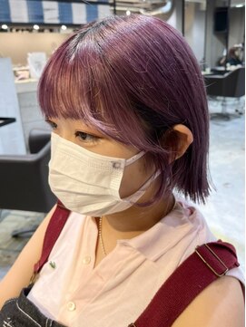 ベレーザ 渋谷(BELEZA) ba1542ホワイトラベンダーコリアンスタイルニュアンスカラー