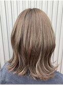【Le rond】くびれボブ×ミルクティーベージュ
