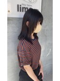 小顔効果レイヤーカット