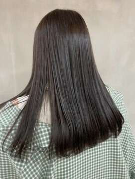 ラックスビーギャラリー なんば駅前店(LUXBE GALLERY) 艶髪ヌードブラック/髪質改善/ストレート