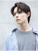 アッシュベージュナチュラルおしゃれショートセンターパート