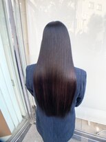 キュア 表参道(CURE)&nbsp;黒髪/グレージュカラー/ココアベージュ/ヘルシーロング[表参道]