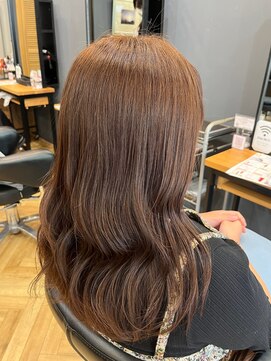 アルター(aL ter) ［黒髪/グレーベージュ/レイヤーロング/前髪パーマ］