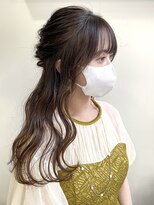 ラミエバイメルト 下北沢(lamie by melt)&nbsp;花田/ヘアセット/結婚式ヘアセット/お呼ばれヘア/ハーフアップ