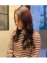 オンドバイサク(ondo by Saku)&nbsp;暖色カラー/ワインレッドカラー/顔まわりカット/20代