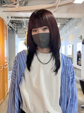 グリーン 渋谷(green) 黒髪/グレーベージュ/ボブ/レイヤー/前髪カット/髪質改善