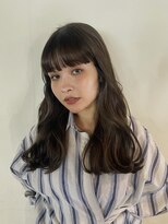 ノラジャーニー(NORA Journey) 【あきら】セミロング透明感カラーオリーブベージュ