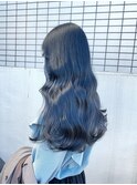 ブルーブラック/ブリーチなしダブルカラー