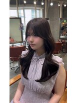 サロンドミルク 新百合ヶ丘店(salon de MiLK)&nbsp;ミルクティーベージュグレージュイルミナカラー韓国新百合ヶ丘