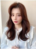 フェミニンロング/メルティカラー/韓国レイヤー/似合わせ