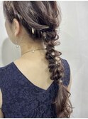 【お呼ばれヘアセット】編みおろし　畑瀬彩華