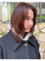 リノショアーズ 元町店(RINOSHORES) ミディアムレイヤー◎オレンジカラー