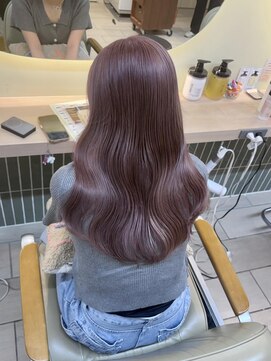 テトラ バイ ネオリーブ 横浜西口店(tetra by neolive) 柔らかいピンクラベンダー ケアブリーチ ハイトーン 暖色 横浜★